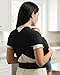 Yolay Baby Wrap Carrier Easy to Wear Soft Baby Carrier Sling Hands Free Adjustable Baby Carrier for Newborn to Toddler Upto 50 lbs, Black