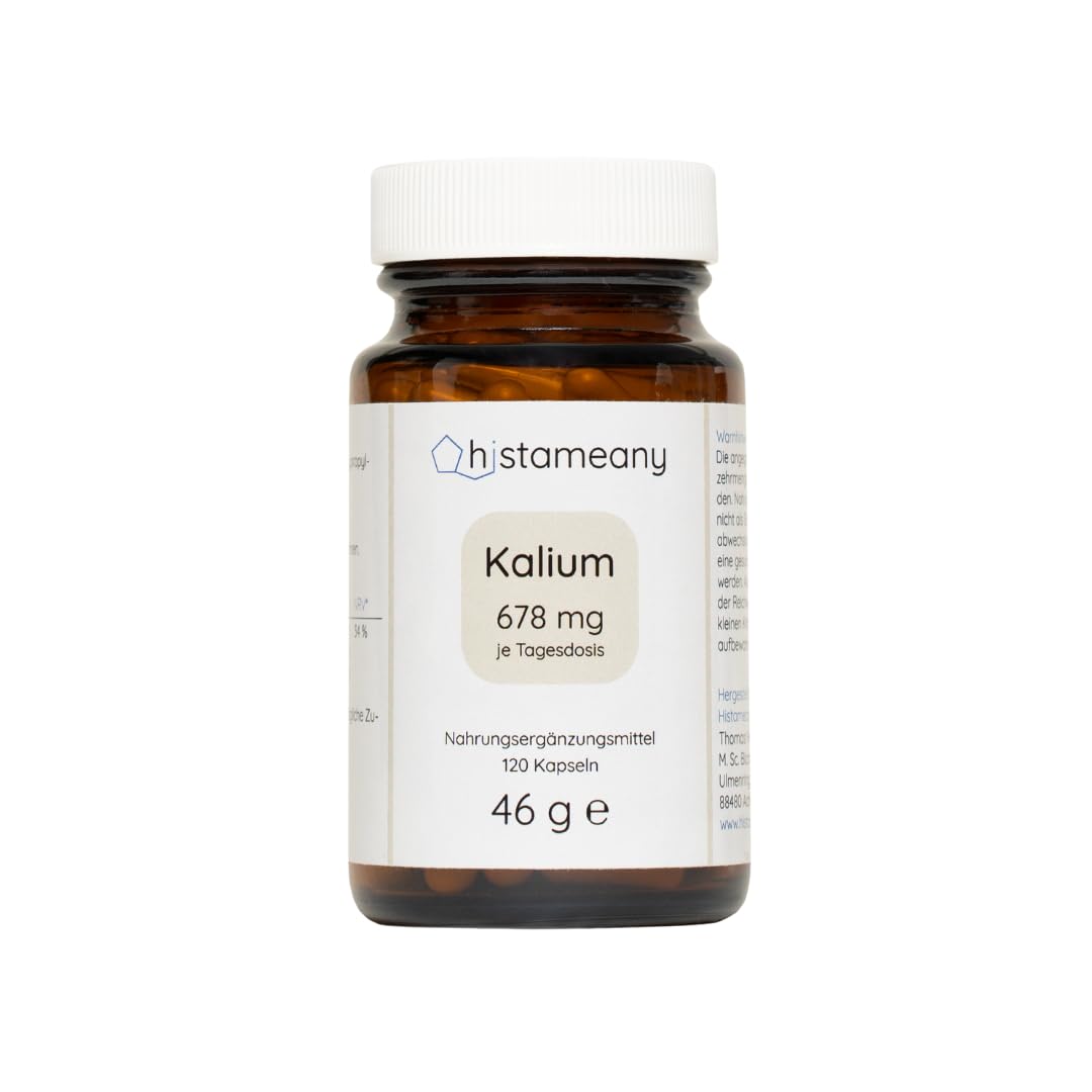 Kalium ohne Zusatzstoffe, 678 mg, 120 Kapseln (46 g)