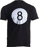 Vintage Faded 8 Ball | Pool Hall Shark Billiards Player Hustler Unisex T-Shirt-(Adult,M) Black