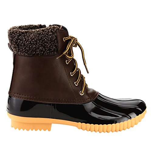 Nature Breeze Ladies Duck-02 Lace Up and Zipper Waterproof Insulated Boot2