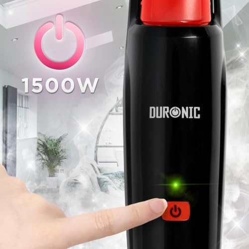 Miniatura 8 de Duronic Stm15 Bk Mopa De Limpieza A Vapor 1500w, Limpiador A Vapor Automático, Limpia Sin Químicos, Gran Depósito 500 Ml, Hasta 100 C, Para Suelos Duros, Baldosas Y Alfombras, Color Negro