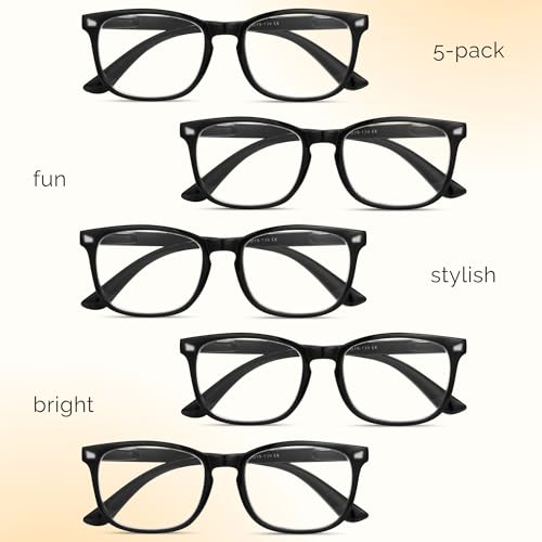 Image of CCVOO Mix & Match Reading Glasses for Women - Lightweight, Comfortable Fit, Clear Vision - Blue Light Blocking