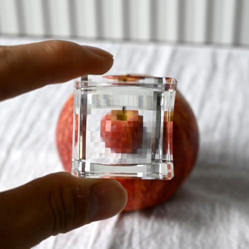 xpc time Glass Prism Cube Pixel Cube Suncatchers Optical Photography Prisms Funny Gifts for Travel, Playing, Photography