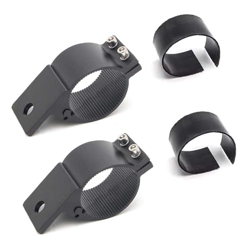 Staffa di montaggio con morsetto a tubo per barre da tetto da 5 cm, supporti a gabbia per barre da lavoro e barra luminosa a LED quadrata (regolabile tra 47-53 mm