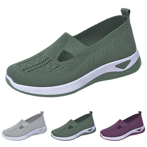 Gyaimxfu Donna Scarpe da Running Senza Lacci Sneakers Ginnastica Camminata Sportive Casual Trekking Tennis Jogging Palestra Mesh Basket Sport Outdoor Fitness Morbido Leggere Traspirante Sneakers