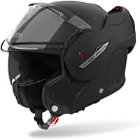 Capacete Airoh Mathisse 2 Modular Articulado Preto Fosco