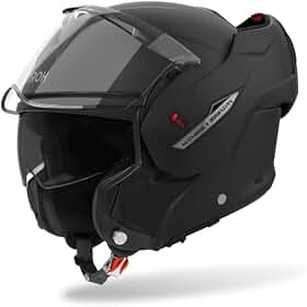 Capacete Airoh Mathisse 2 Modular Articulado Preto Fosco
