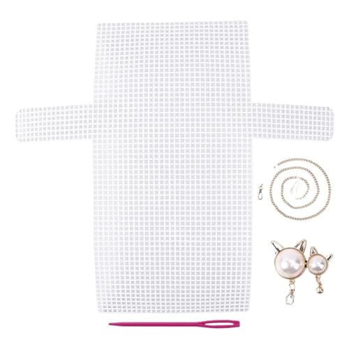 Hojas de malla de plástico para kit de bolsas crochet de tejer 2