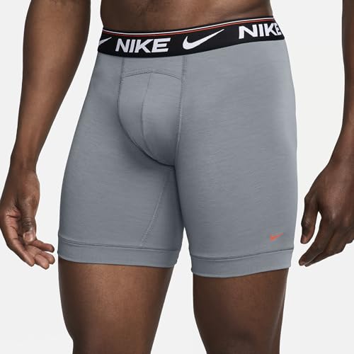Nike Ultra Comfort Men's Dri-FIT Long Boxer Brief (3-Pack) (Light Grey, KE1263-032)2