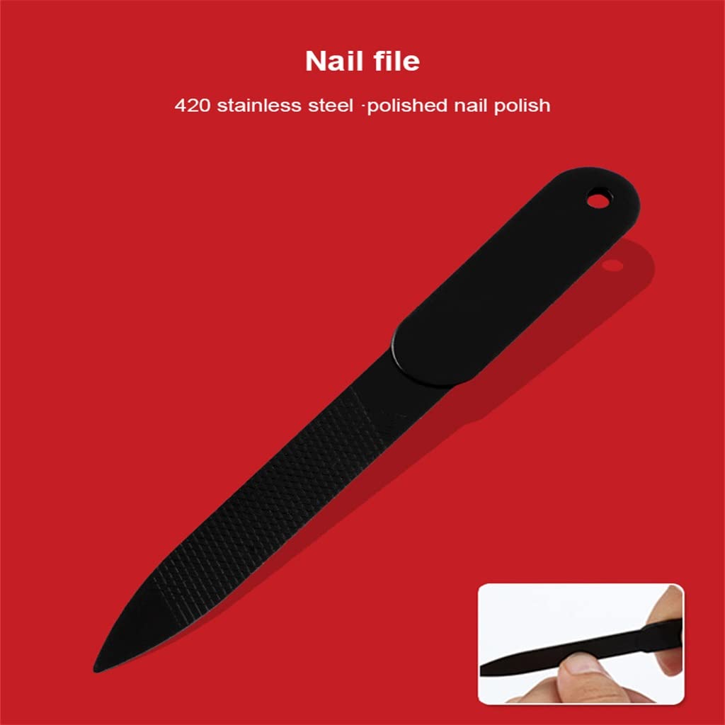 Juego de manicura, Kit de uñas, Juego de manicura, Cortaúñas Tijeras Profesionales de Acero Inoxidable Herramientas for cutículas Cortaúñas