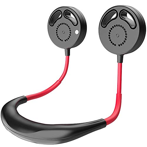 Upgraded Version Portable Neck Fan, Color Changing LED, with Aromatherapy, 360° Free Rotation,and Lower Noise Strong Airflow Headphone Design for Sport, Office, Home, Outdoor, Travel,