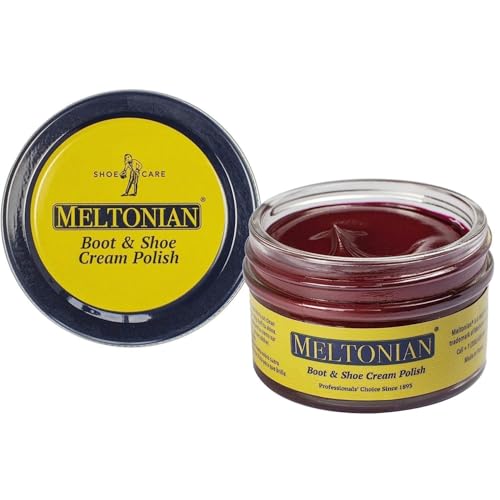Meltonian Cream Shoe Polish - Boot Polish, Leather Shoe Polish Oil Based with Beeswax - Restores...