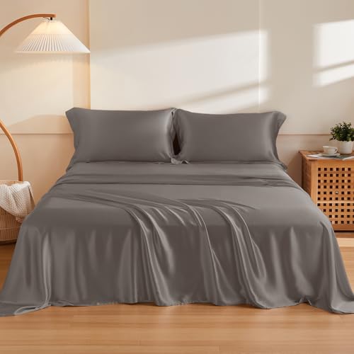 THXSILK 4-Piece Mulberry Silk Bed Sheet Set