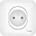 Schneider Electric SC5S262033 Prise de Courant 2 Pôles Ovalis, 250 V, Blanc