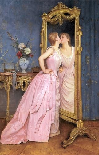 Affiche Vanité par Auguste Toulmouche pour la décoration d'une chambre élégante