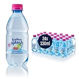 Radnor Splash Sparkling Apple and Raspberry 24x330ml Sugar Free Flavoured Water Multipack