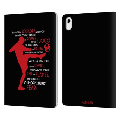 Funda AC Milan para iPad Air 2022 de cuero tipo libro carcasa soporte silicona