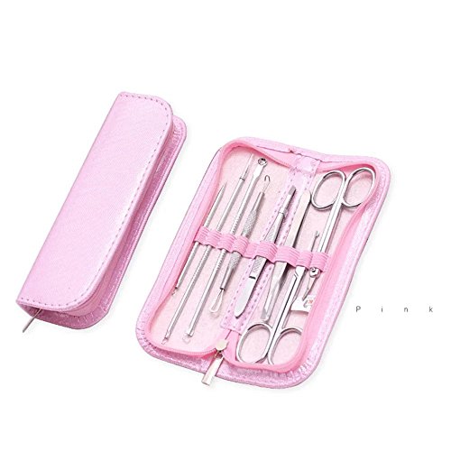 Brendacosmetic 8-in-1 Multifunctional Stainless Steel Blackhead Pimple Extractor Acne Comedone Removal, Eyebrow Nose