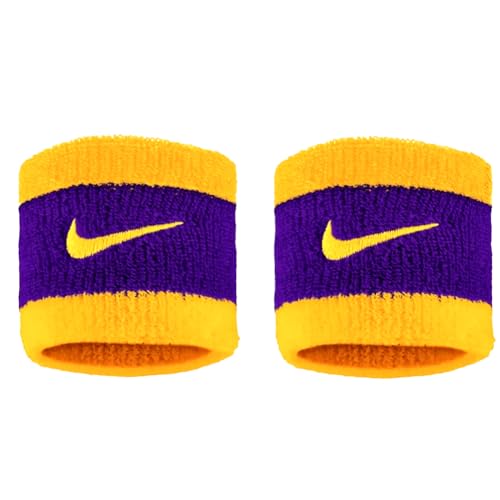 Image of NIKE Premier Swoosh Singlewide Wristbands -Soft, Moisture-Wicking (1 Pair, 2.5 inch Wide)
