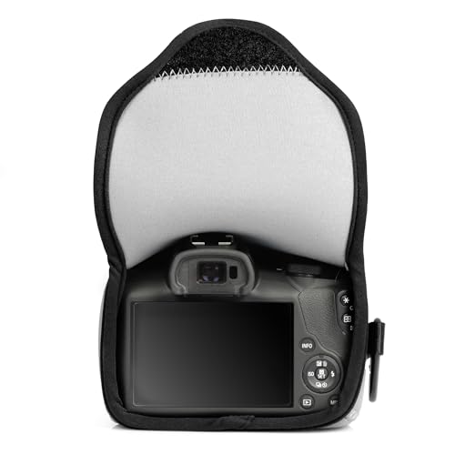 Funda de neopreno para cámara Canon EOS R100 gris miniatura 4