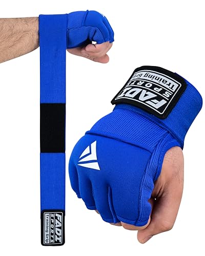 Image of Gel Boxing Hand Wraps Inner Gloves for Men & Women, Quick Slip-On Padded Knuckle Protection with Wrist Support for MMA, Muay Thai & Kickboxing, Heavy Bag & Martial Arts