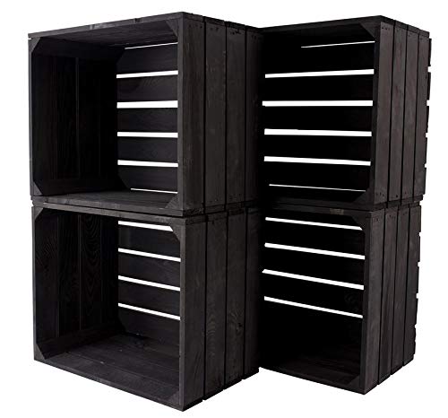Nieuwe zwarte fruitkist met tussenbodem 50 cm x 40 cm x 30 cm plank houten planken plank schoenenbox reksysteem houten kist wijnkisten kisten schoenenrek klassiek woonkamer Nieuwe zwarte fruitkist met tussenbodem 50 cm x 40 cm x 30 cm plank houten planken plank schoenenbox reksysteem houten kist wijnkisten kisten schoenenrek klassiek woonkamer