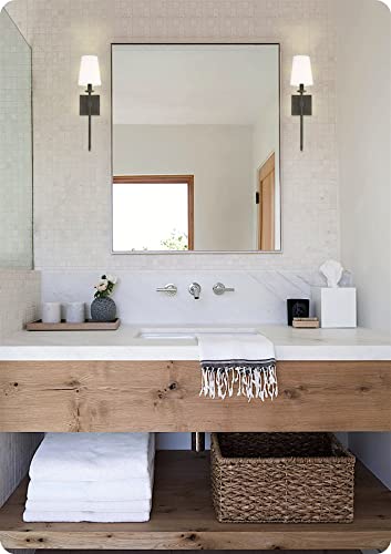 Kira Home Torche 20" Wall Sconce/Wall Light + Linen Shade, Oil-Rubbed Bronze Finish #TOP1