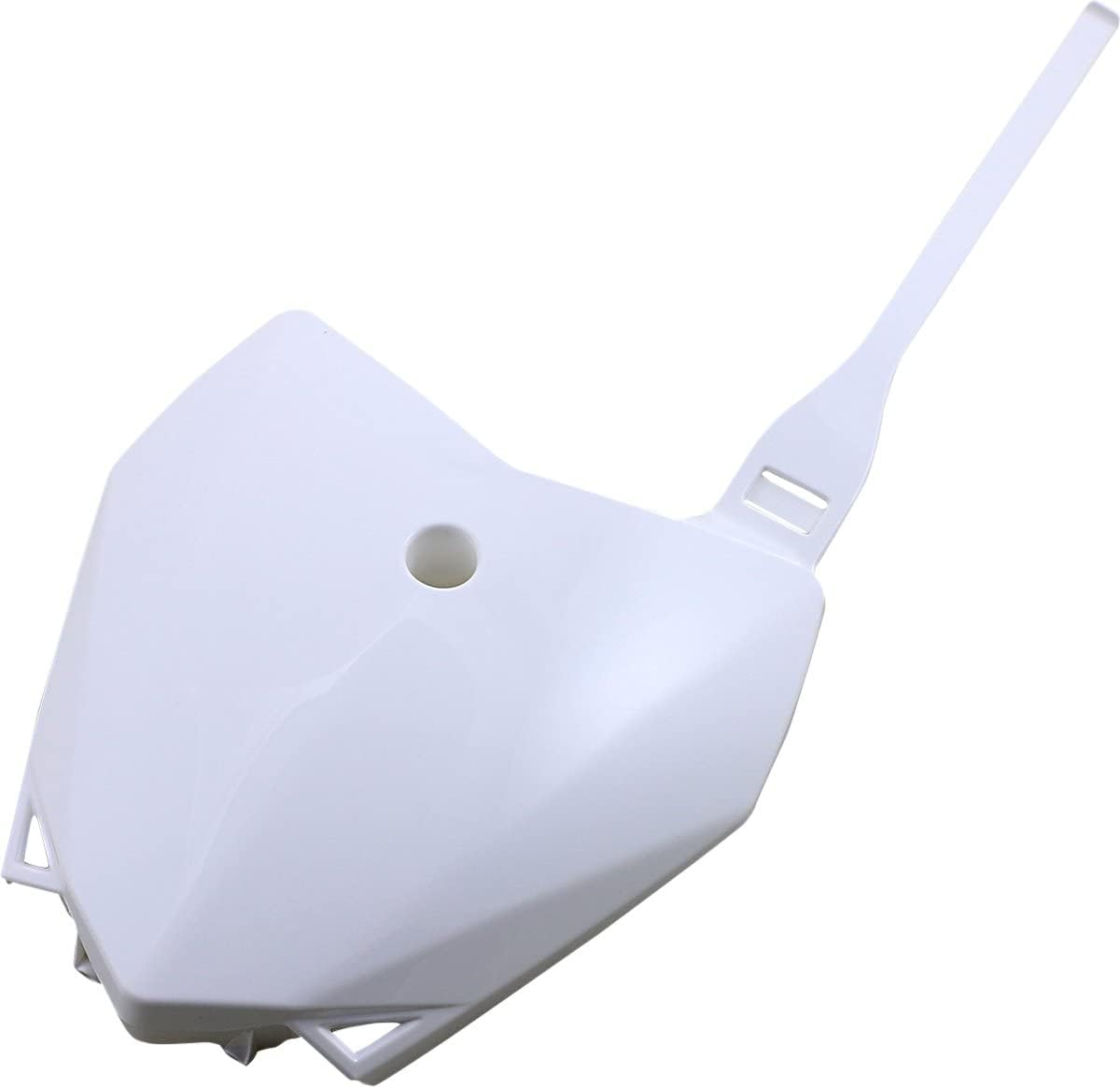 Acerbis Front Number Plate White Compatible with Kawasaki KLX110/KLX110L 2010-2020/KLX110R/KLX110RL 2021-2026 - 2780400002
