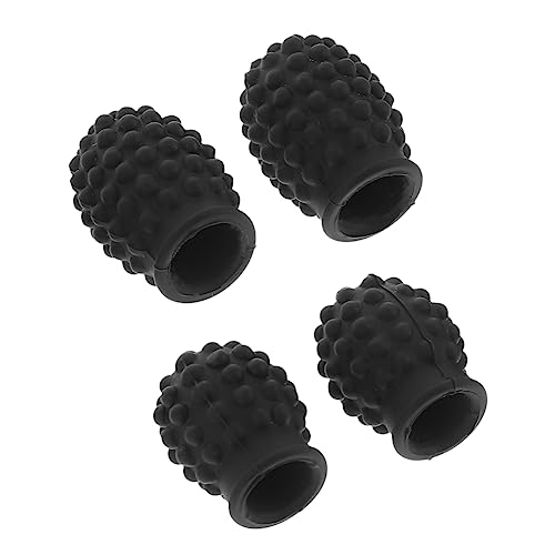 SHOWERORO 4Pcs Silicone Drumstick Protectors Mute Tips for Quiet Practice Coverage Durable Covers for Drummers for Performance and Practice Sessions