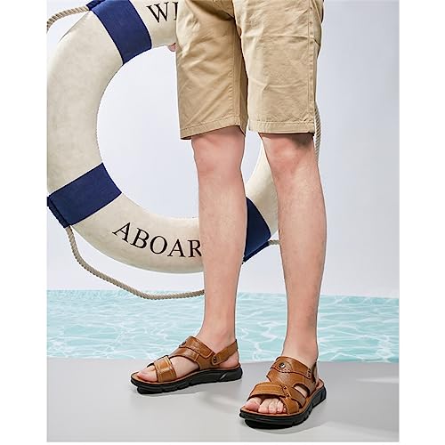 Brown Slippers Beach Sandals Men's Outdoor Mountaineering Soft Soles4
