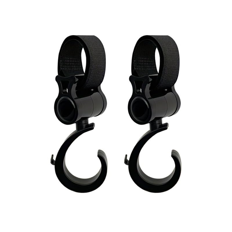 360° Rotate Hook, Baby Stroller Hook, Trolley Hook, Multi-Functional Hook, Crib Hook
