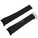 22mm Rubber Black Watch Band Strap Fit for TagHeuer Carrera Watch Replace Parts