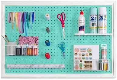 ARTAWEIN Pegboard Organizer - Craft Peg Board, Nursery Storage, W...