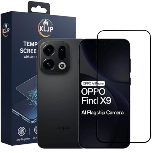 Image of Military-Grade Gorilla Tempered Glass For OPPO Find X9 5G With Installation Kit | Edge to Edge Coverage | Black