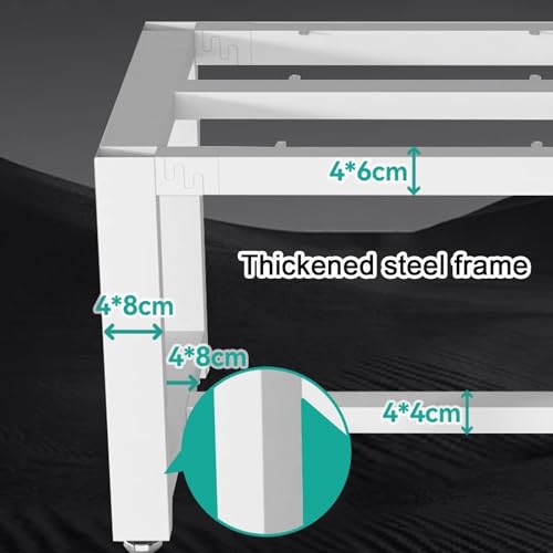 Banco da lavoro resistente, telaio in acciaio laminato a freddo, capacità di carico 500 kg, tavolo da lavoro in piedi con piano di lavoro antistatico, per garage, officina, magazzino, laboratorio