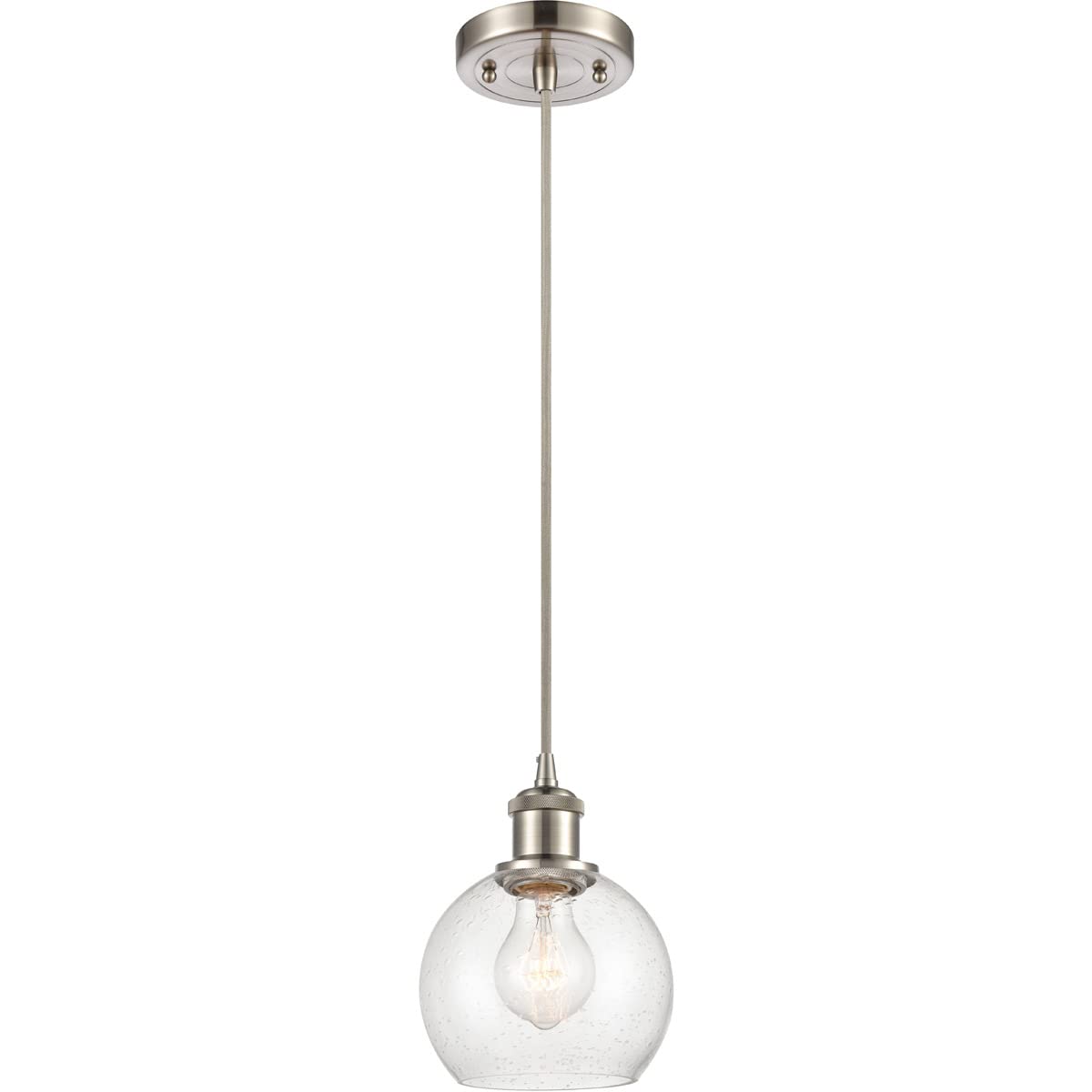 Innovations 516-1P-SN-G124-6-LED LED Mini Pendant from Ballston Collection