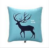 Manta de viaje súper suave almohada manta de avión almohada manta cálida colcha en relieve manta adecuada para sofá cama y sala de estar (azul)