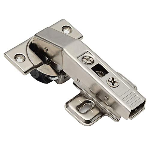 JIBVUADYNYSC Anschlüsse für Stoßscharniere Schwung Tür Nicht-dämpfende Scharnier-Eckschrankscharnierscharnierpentagonal für Wohnmöbel (Farbe : Silver, Size : One Size) Cover