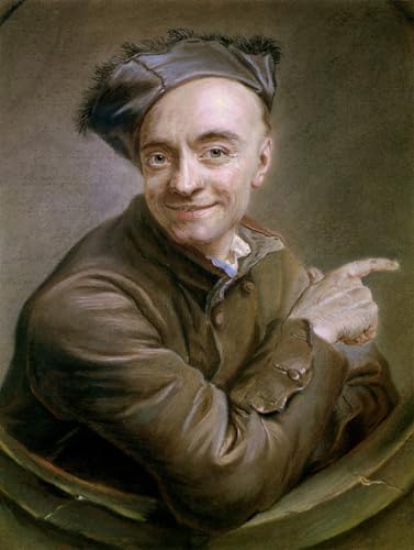 Imprimé sur toile Self Portrait Maurice Quentin De La Tour pour habiller un grand mur de bureau