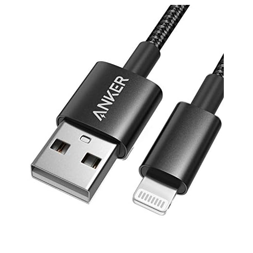 Anker 6ft Premium Double-Braided Nylon Lightning Cable, Apple MFi Certified for iPhone Chargers, iPhone X/8/8 Plus/7/7 Plus/6/6 Plus/5s, iPad Pro Air 2, and More(Black)
