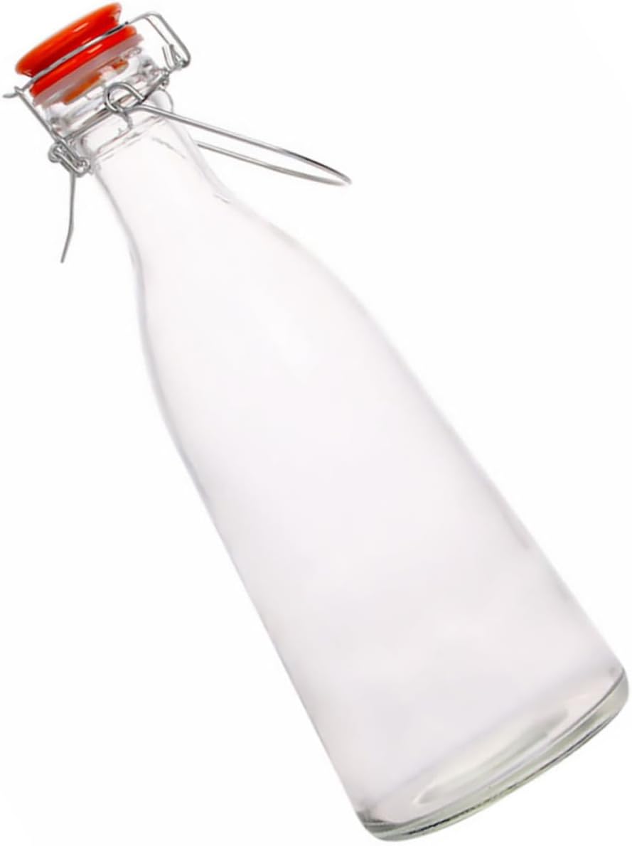 1000ml Thick Glass Swing Bottle for Sealed Oil Bottle Fruit Bottle Kitchen Gadget Airtight Seal