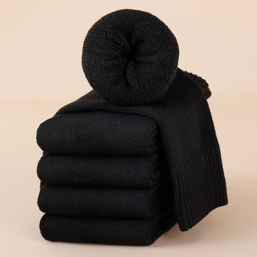 KANAV Thick Winter Thermal Wool Socks (5 Pairs) - Comfy, Slouch Crew, Cozy, Warm Athletic Socks for Women2