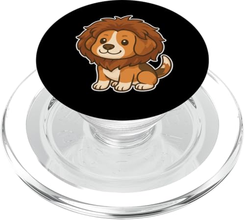 Perro Leo Zodiac Mighty Lion Mane PopSockets PopGrip para MagSafe