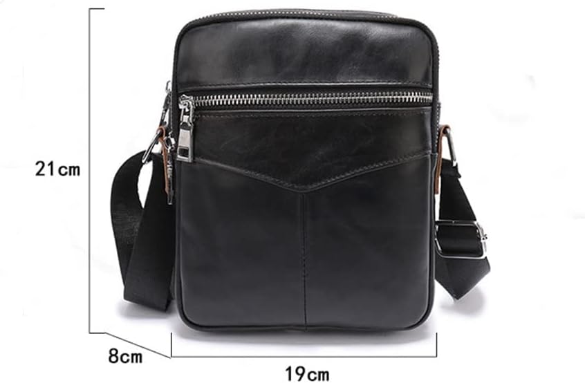 Retro First Layer Leather Wear-resistant Casual Multi-male Crossbody Bag Single Shoulder Bag Men's Bag