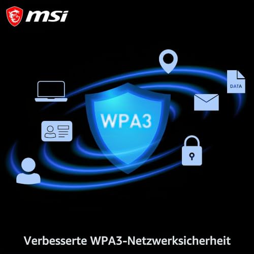 MSI Herald WiFi 7 PCIe-Karte für Desktop-PCs BE9400 Tri-Band, Bluetooth 5.4, 6 GHz, MLO, 320 MHz, 5,8 Gbit/s – Ansicht 6