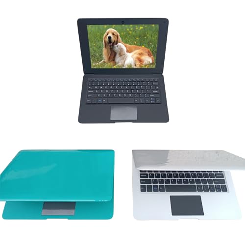 Image of Laptop Computer Mini 10 Inch Quad Core Powered by Android 12 Netbook 64GB Small Computer with WiFi Webcam Bluetooth,Charger Mouse Included,Suitable for Children and Students, 4 Color Options (Blue)