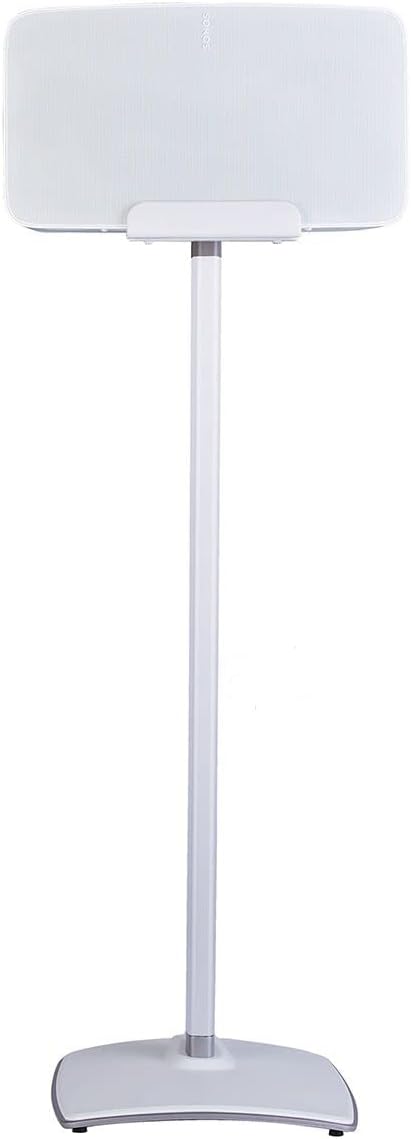 - SANUS Wireless Speaker Stand for Sonos Five and Sonos Play:5 - Audio Enhancing Design for Vertical & Horizontal Audio with Built-in Cable Management & Premium Alloy Materials WSS52-W2 (White)