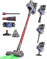VACTechPro F02 Ultra Cordless Vacuum Cleaner, 48KPA/550W/70min Stick Vacuum with 1.5L Dustbin, Wall-mounted Charging/Removable Battery, Anti-Tangled Handheld Vacuum for Hard Floors Carpet Car Pet Hair