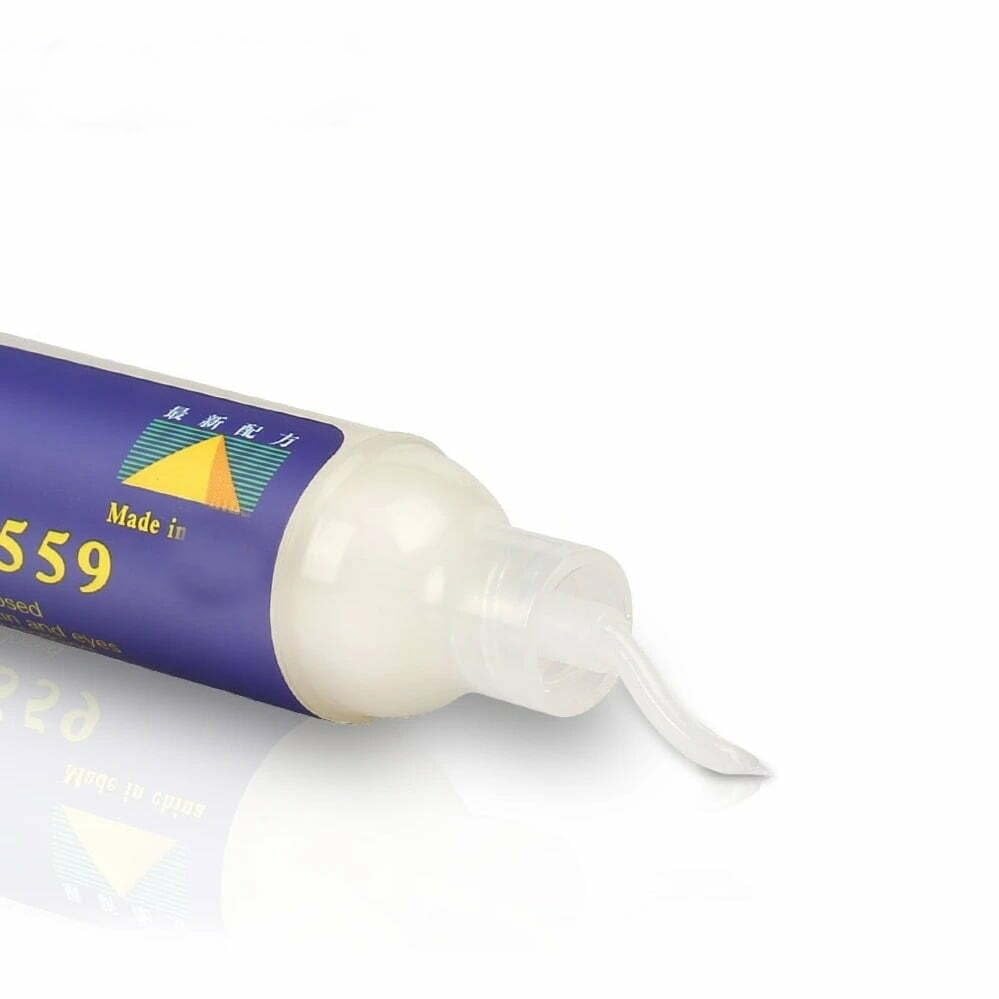 Image of SCHOFIC UV-559 No-clean Halogen-free Soldering Flux Paste for Electronics, BGA Repair, 10mL Syringe