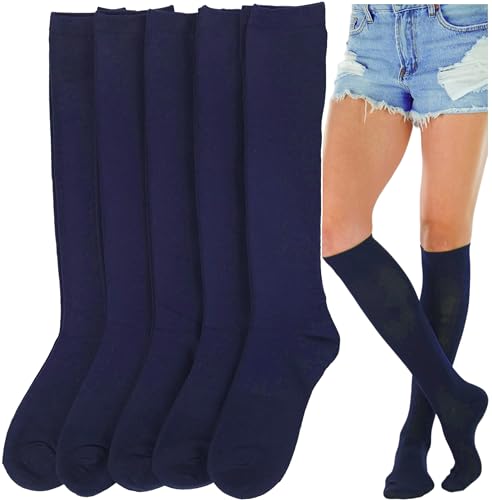 Image of ToBeInStyle Women's Pack of 6 or 12 Knee High Socks